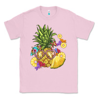 Bubblegum Pink pineapple enjoying Classic Tee - BarkalooDesign
