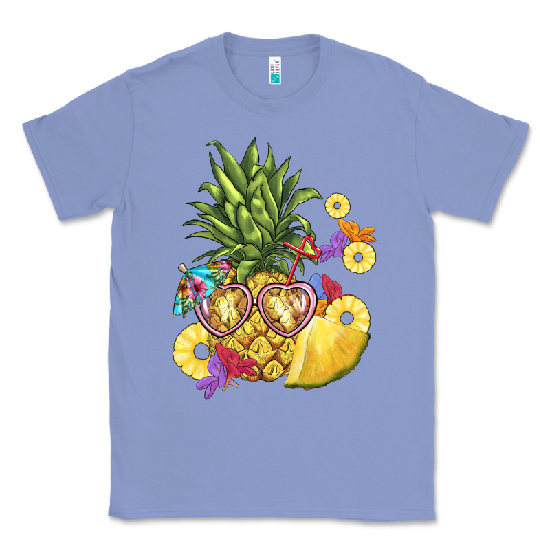 Pineapple Enjoying Classic Tee by BarkalooDesign | Teevron