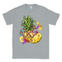 Heather Grey pineapple enjoying Classic Tee - BarkalooDesign
