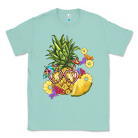 Seafoam pineapple enjoying Classic Tee - BarkalooDesign