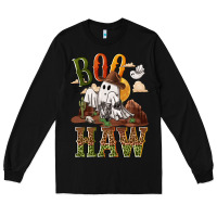 Black Boo haw Long Sleeve Tee - NancyCooperArtShop