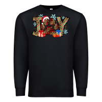 Black festive joy Premium Sweatshirt - CowhideDigitalArt
