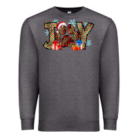 Charcoal Heather festive joy Premium Sweatshirt - CowhideDigitalArt