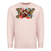 Pale Pink festive joy Premium Sweatshirt - CowhideDigitalArt