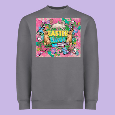 Easter Nurse Easter Day Tumbler Heavyweight Sweatshirt Designed By Howdyjamesfarm