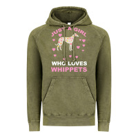 Just A Girl Who Loves Whippets Vintage Hoodie | Teevron