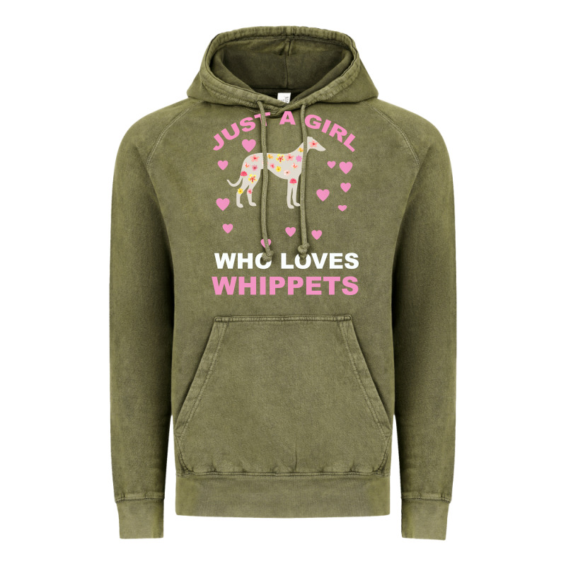 Just A Girl Who Loves Whippets Vintage Hoodie by Bettercallsaul | Teevron