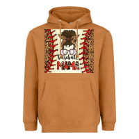 Meerkat Baseball Mom Messy Bun Heavyweight Hoodie - CowhideDigitalArt