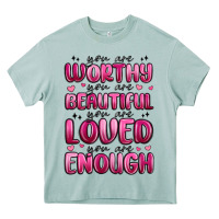 Arona you are worthy you are beautiful Heavy Core Tee - MaliasSmallBusiness