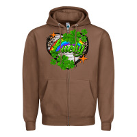 Chestnut lucky heart St. Patricks Day Zipper Hoodie - FaDigitalArtStudio
