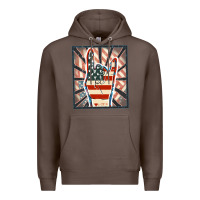Coffee Freedom rock hand Premium Hoodie - FaDigitalArtStudio