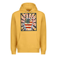 Mustard Freedom rock hand Premium Hoodie - FaDigitalArtStudio
