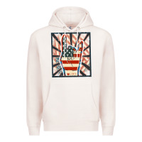 Pale Pink Freedom rock hand Premium Hoodie - FaDigitalArtStudio