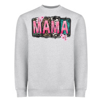 Heather Grey Mama vibes Mother's Day Heavyweight Sweatshirt - CowGirlArtShop