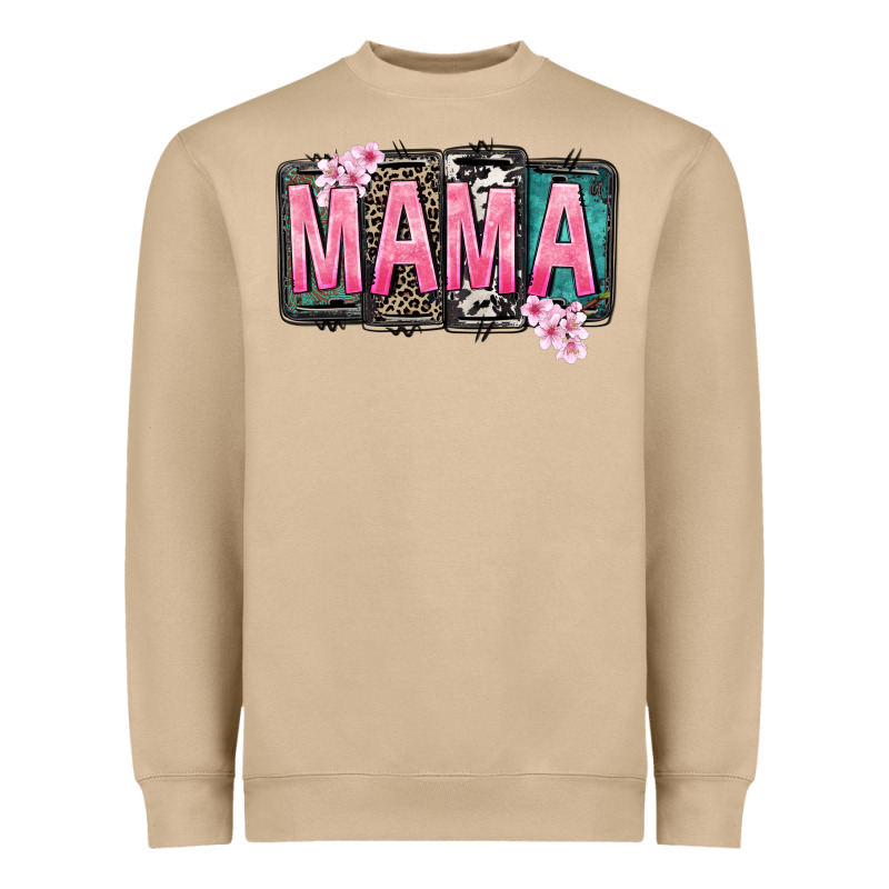 Mama Vibes Mother's Day Heavyweight Sweatshirt by CowGirlArtShop | Teevron