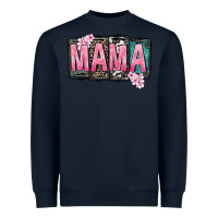 Navy Mama vibes Mother's Day Heavyweight Sweatshirt - CowGirlArtShop