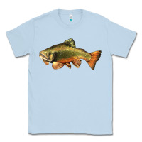 Dusty Blue leaping brook trout Classic Tee - LillyAllenDesigns