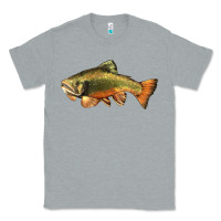 Heather Grey leaping brook trout Classic Tee - LillyAllenDesigns