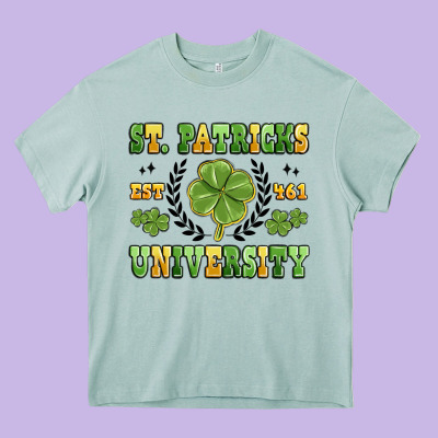 St. Patricks University Heavy Core Tee Designed By Maliassmallbusiness