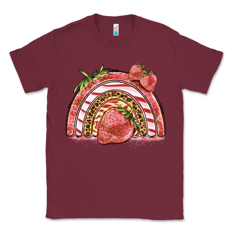 Strawberry Rainbow Classic Tee by BarkalooDesign | Teevron