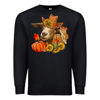 Black fall goat Premium Sweatshirt - LillyAllenDesigns