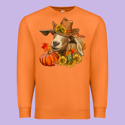 Fall Goat Premium Sweatshirt Designed By Lillyallendesigns