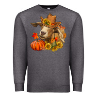 Charcoal Heather fall goat Premium Sweatshirt - LillyAllenDesigns