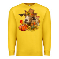 Lemon fall goat Premium Sweatshirt - LillyAllenDesigns