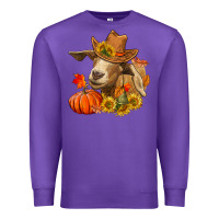 Purple fall goat Premium Sweatshirt - LillyAllenDesigns