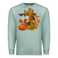Seafoam fall goat Premium Sweatshirt - LillyAllenDesigns