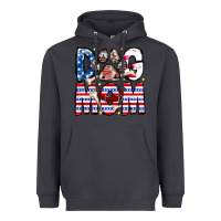 Smoke American Dog Mom Heavyweight Hoodie - CowhideDigitalArt