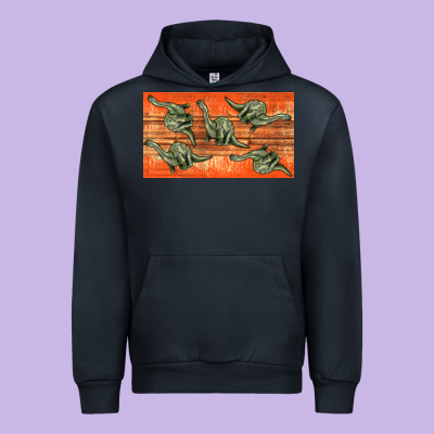Dinosaur Brontosaurus Sippy Cup Urban Hoodie Designed By Artiststas