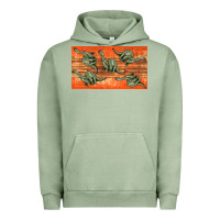 Pigment Oil Green dinosaur brontosaurus sippy cup Urban Hoodie - Artiststas