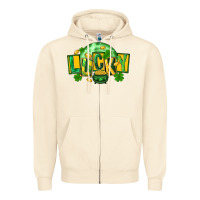 Sandshell St. Patrick's Day lucky Zipper Hoodie - FaDigitalArtStudio