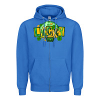 True Royal St. Patrick's Day lucky Zipper Hoodie - FaDigitalArtStudio