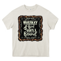 Cream whiskey bent hell bound black Heavy Core Tee - AdoDesignShop
