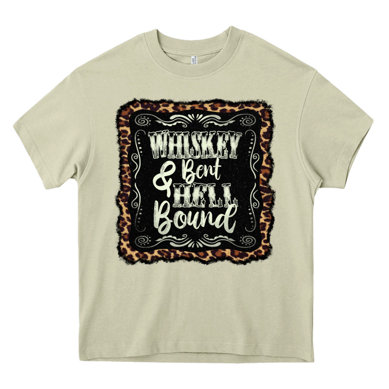Whiskey Bent Hell Bound Black Heavy Core Tee by AdoDesignShop | Teevron