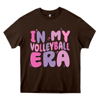 Chocolate Brown in my volleyball era Heavy Core Tee - MaliasSmallBusiness
