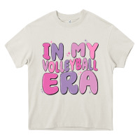 Cream in my volleyball era Heavy Core Tee - MaliasSmallBusiness