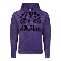 Cloud Purple 10 Years And Still Enjoying The Ride Vintage Hoodie - Bettercallsaul