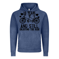 Vintage Denim 10 Years And Still Enjoying The Ride Vintage Hoodie - Bettercallsaul