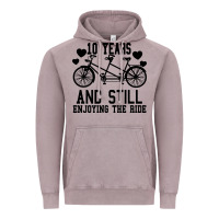 10 Years And Still Enjoying The Ride Vintage Hoodie | Teevron