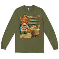 Army Green Pumpkin patch hayrides and corn maze Long Sleeve Tee - NancyCooperArtShop