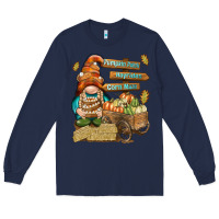Navy Pumpkin patch hayrides and corn maze Long Sleeve Tee - NancyCooperArtShop