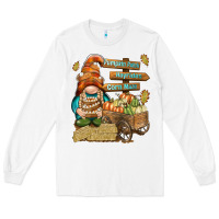 White Pumpkin patch hayrides and corn maze Long Sleeve Tee - NancyCooperArtShop