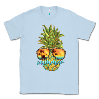Dusty Blue pineapple summer Classic Tee - BarkalooDesign
