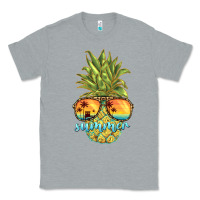 Heather Grey pineapple summer Classic Tee - BarkalooDesign