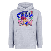 Heather Grey Cheer Mom Heavyweight Hoodie - CowhideDigitalArt