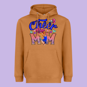 Cheer Mom Heavyweight Hoodie Designed By Cowhidedigitalart