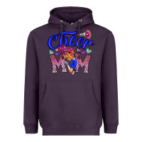 Plum Cheer Mom Heavyweight Hoodie - CowhideDigitalArt